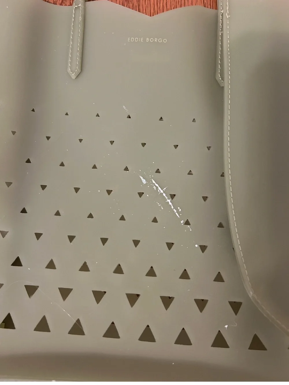 Eddie Borgo Olive Green Laser-Cut Tote